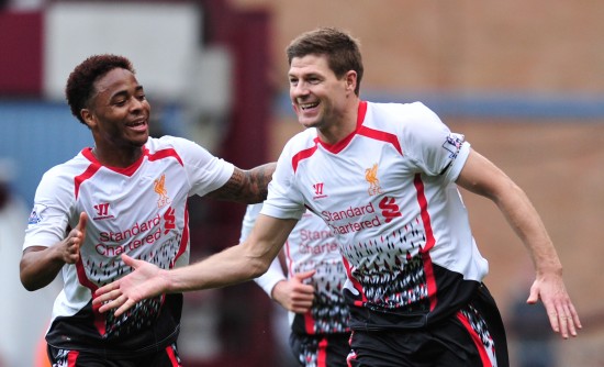 Raheem Sterling Steven Gerrard Liverpool