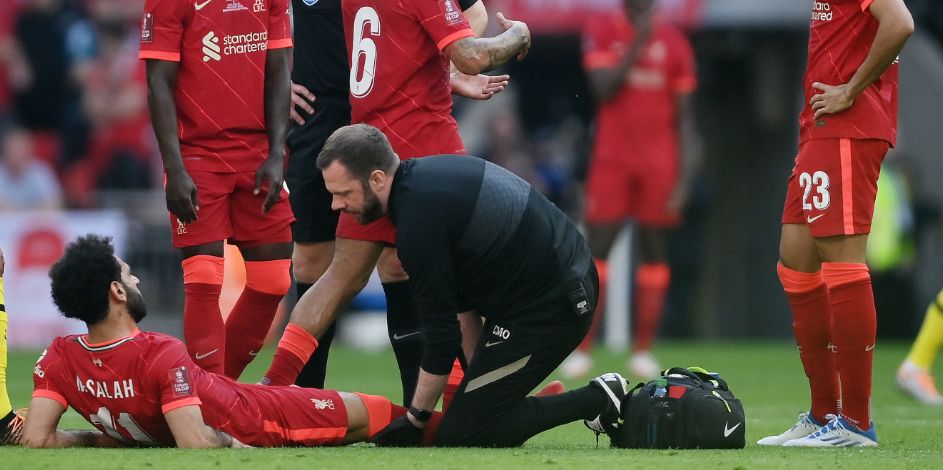 Klopp, Salah, van Dijk, Fabinho, Gomez