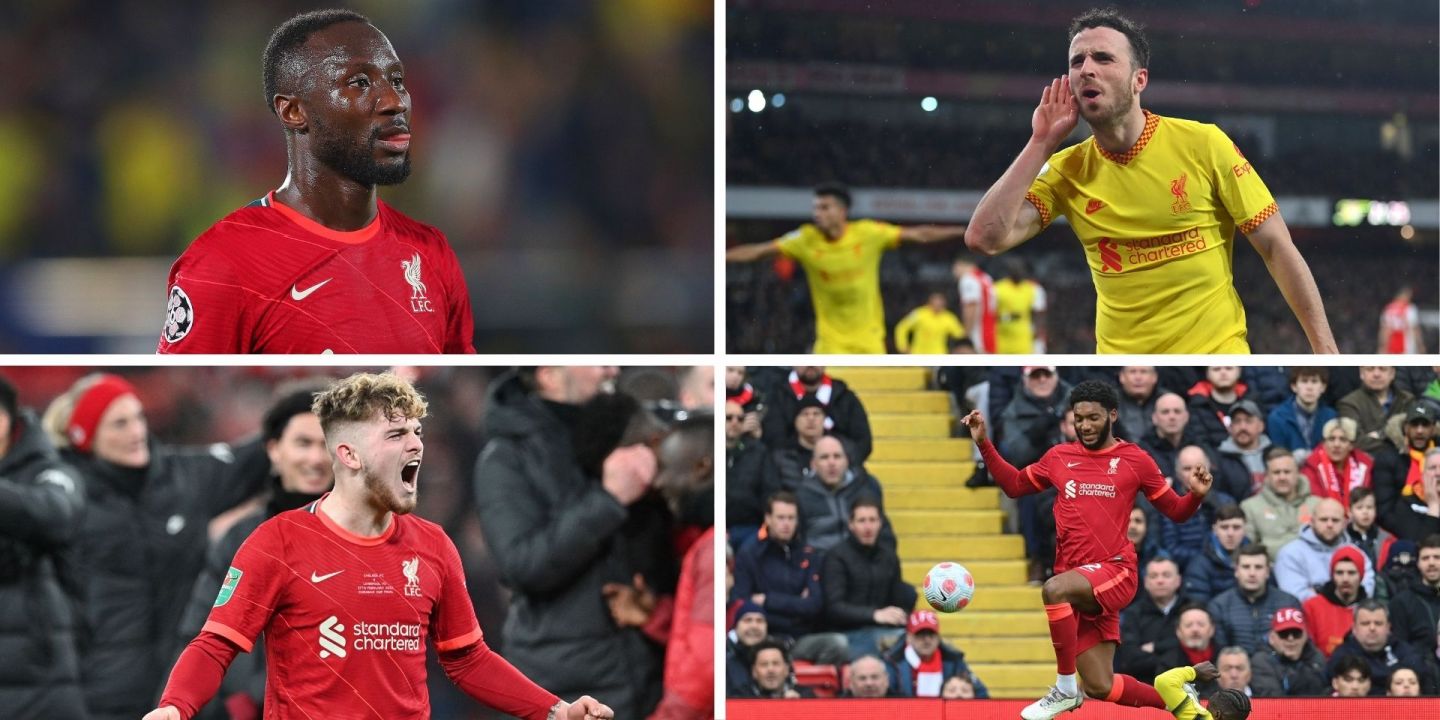 Liverpool, Keita, Gomez, Jota, Elliott, Salah