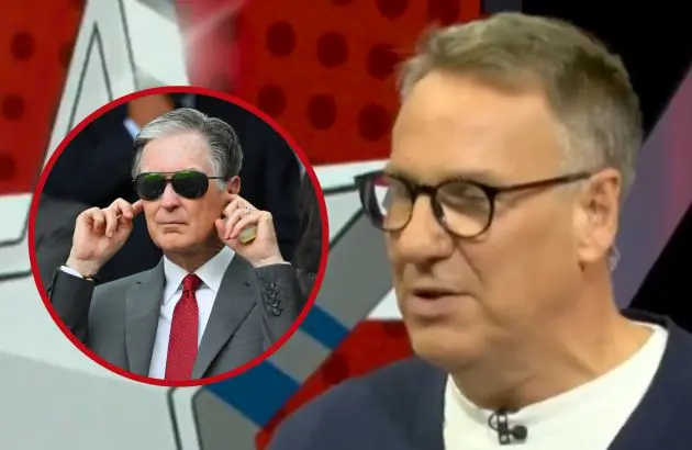 Sky Sports pundit Paul Merson and principal Liverpool owner John W Henry.