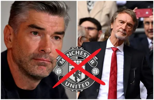 Liverpool sporting director Richard Hughes and Manchester United part-owner Sir Jim Ratcliffe.