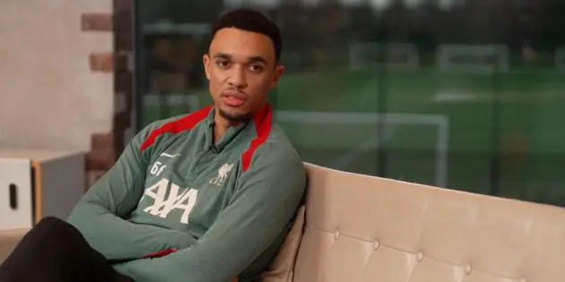 Trent Alexander-Arnold on Mo Salah