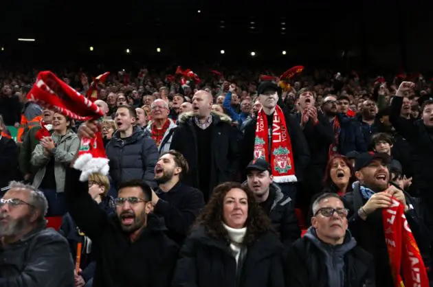 Liverpool fans were subjected to taunts of 'Feed the Scousers' at St James' Park