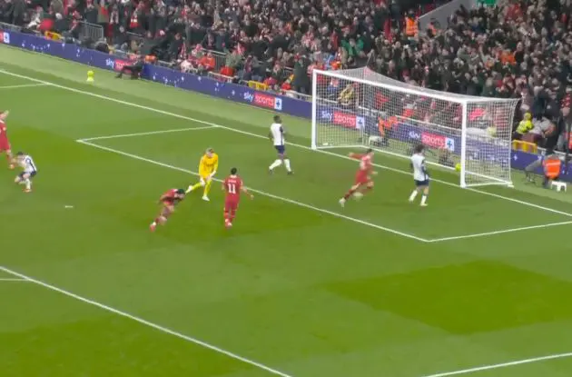 Dominik Szoboszlai puts Liverpool 3-0 ahead against Spurs