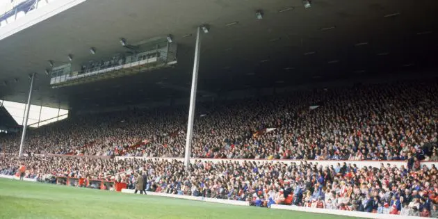 General view of Anfield in 1980