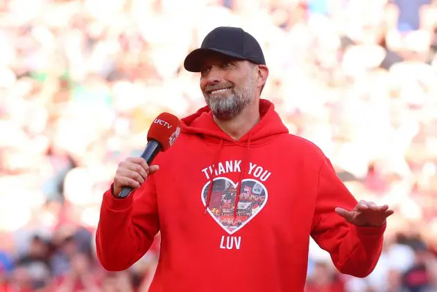 Jurgen Klopp posted a heartfelt congratulatory message to Liverpool after their Premier League title triumph