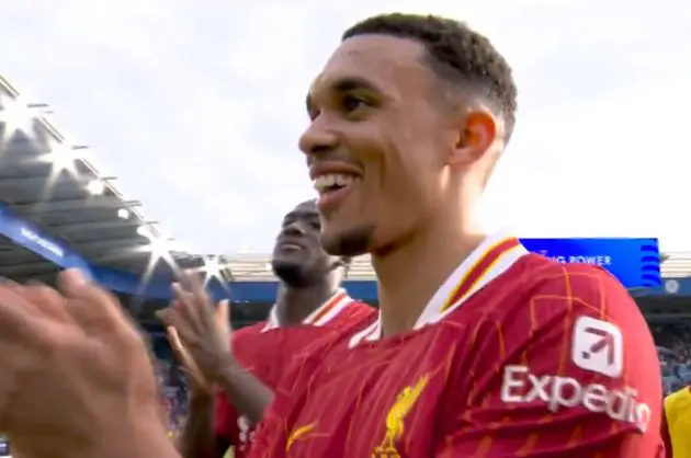 Trent Alexander-Arnold has refused to comment on his future after scoring a late winner for Liverpool at Leicester