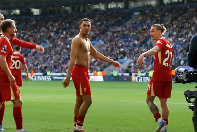 Trent Alexander-Arnold scored Liverpool's late winner against Leicester on Sunday