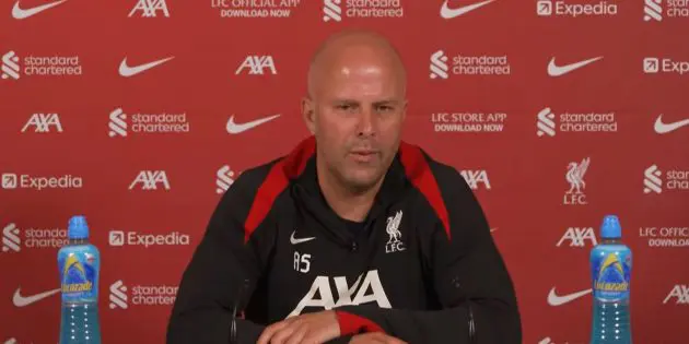 Arne Slot on Jeremie Frimpong