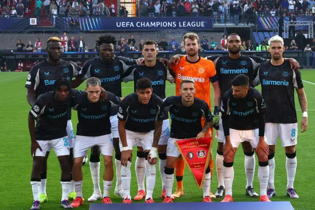 Florian Wirtz and Jeremie Frimpong line-up for Leverkusen