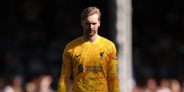 Caoimhin Kelleher in action for Liverpool before his transfer to Brentford