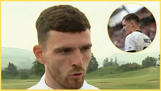 Andy Robertson has been singing the praises of the seemingly Liverpool-bound Florian Wirtz