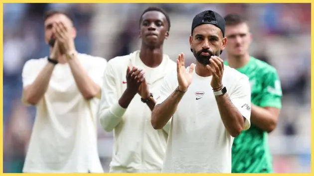 Mo Salah after the game with Preston