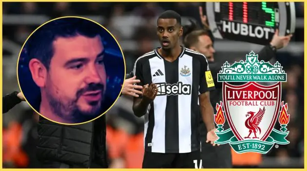 Alex Crook has claimed that Liverpool won't pay £150m for Alexander Isak