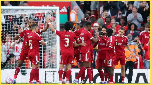 Mo Salah opened the scoring in Liverpool's second game against Athletic Bilbao on Monday