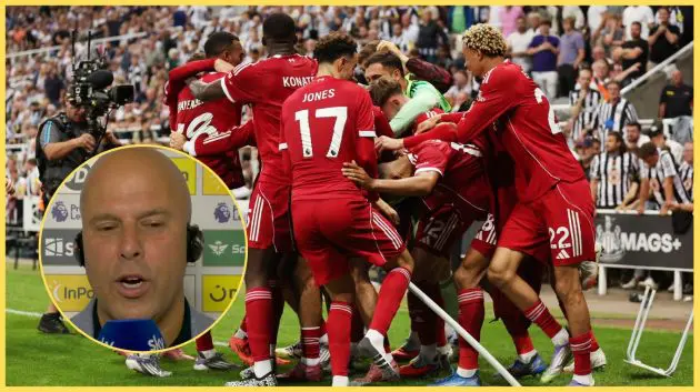Arne Slot praised the 'mentality' of Dominik Szoboszlai after Liverpool's win over Newcastle