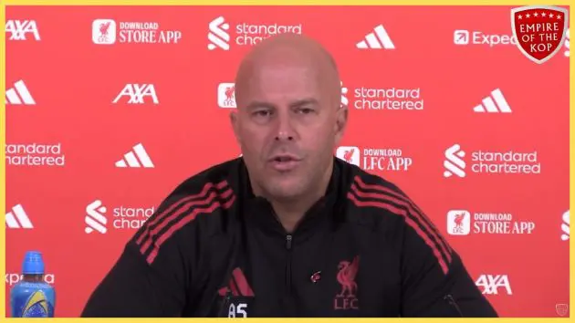 Arne Slot on risking injuries