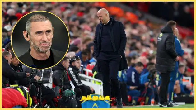 Martin Keown has said that the 'wheels are now coming off' for Arne Slot