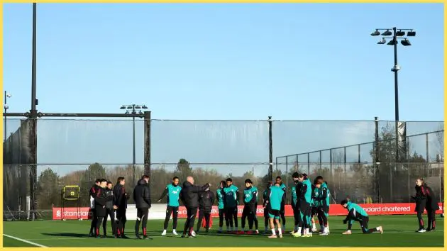 Kaide Gordon trains with Liverpool first team before PSV