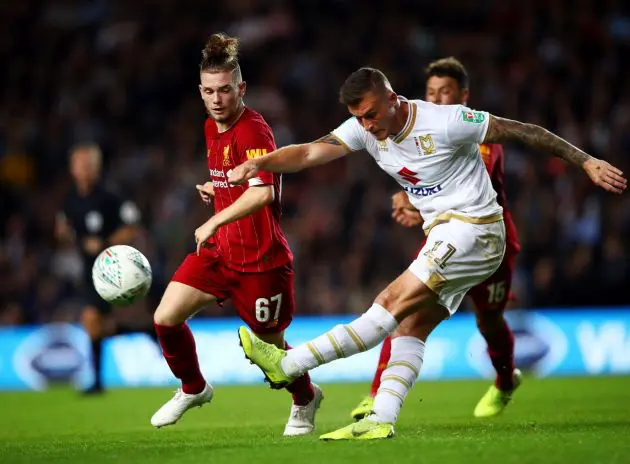 Harvey Elliott was just 16 years of age when he made his Liverpool debut