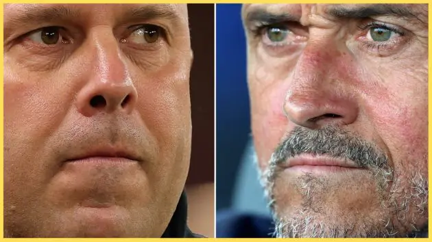 Arne Slot and Luis Enrique will face off once more on Wednesday night
