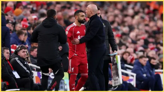 Arne Slot appeared to take a pointed swipe at Mo Salah when speaking to the press on Friday