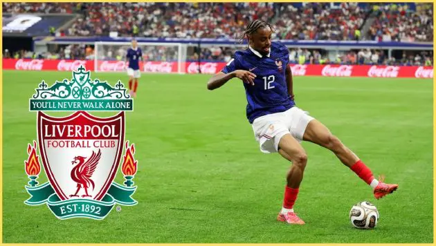 Bradley Barcola in action for France at the World Cup